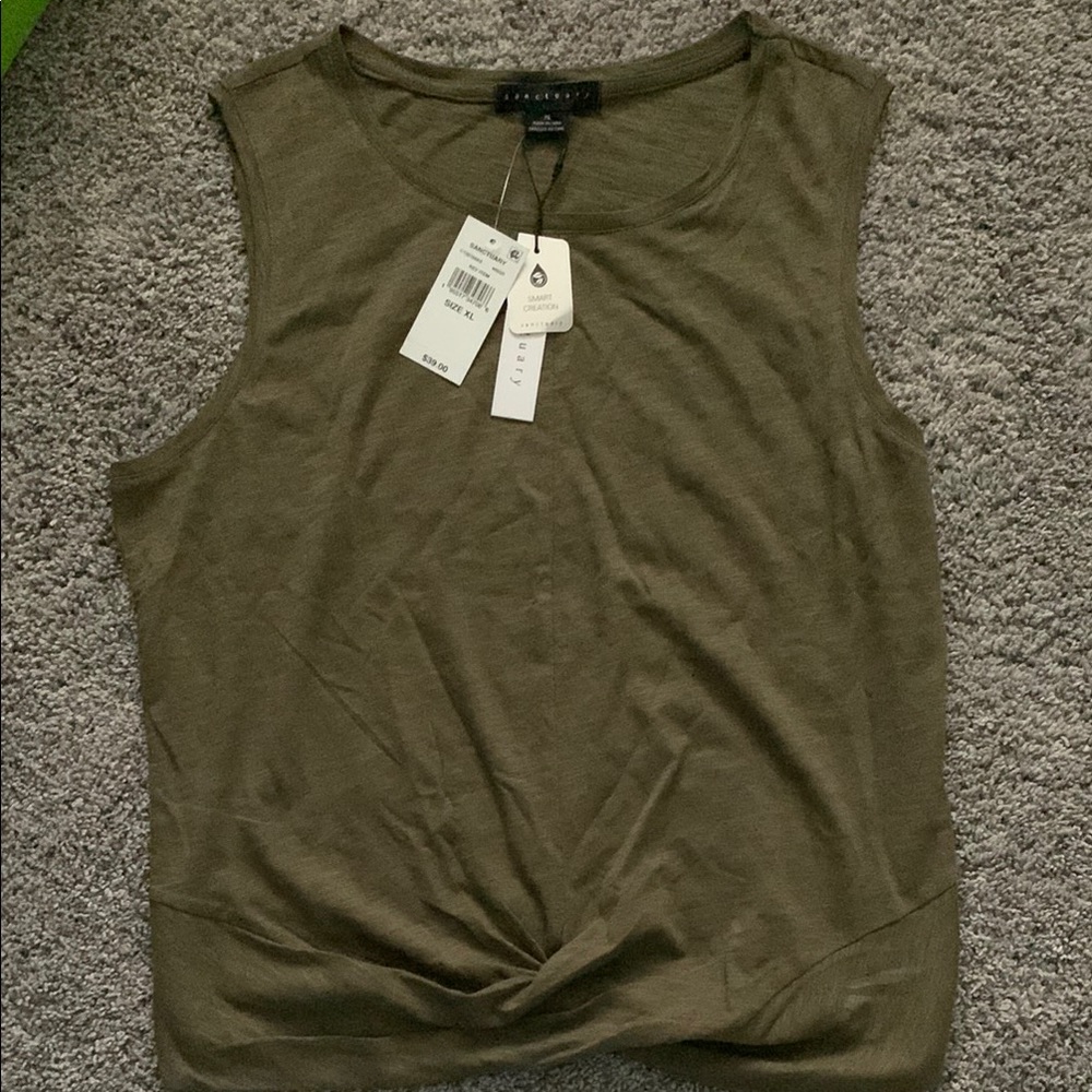 Sanctuary Olive Green Tank Top nwt